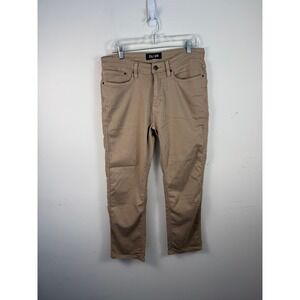 DU/ER Performance Denim Straight Fit Khaki Tan Pants 33x30 MFNT1003 Mens